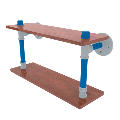 Hardwood Collection Wood Double Shelf Orlando Edition