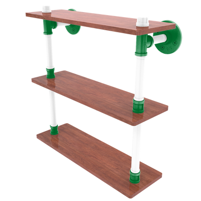 Hardwood Collection Ironwood Triple Shelf Boston Edition