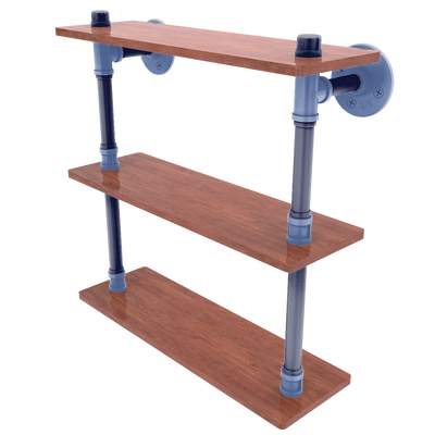 Hardwood Collection Ironwood Triple Shelf Memphis Edition