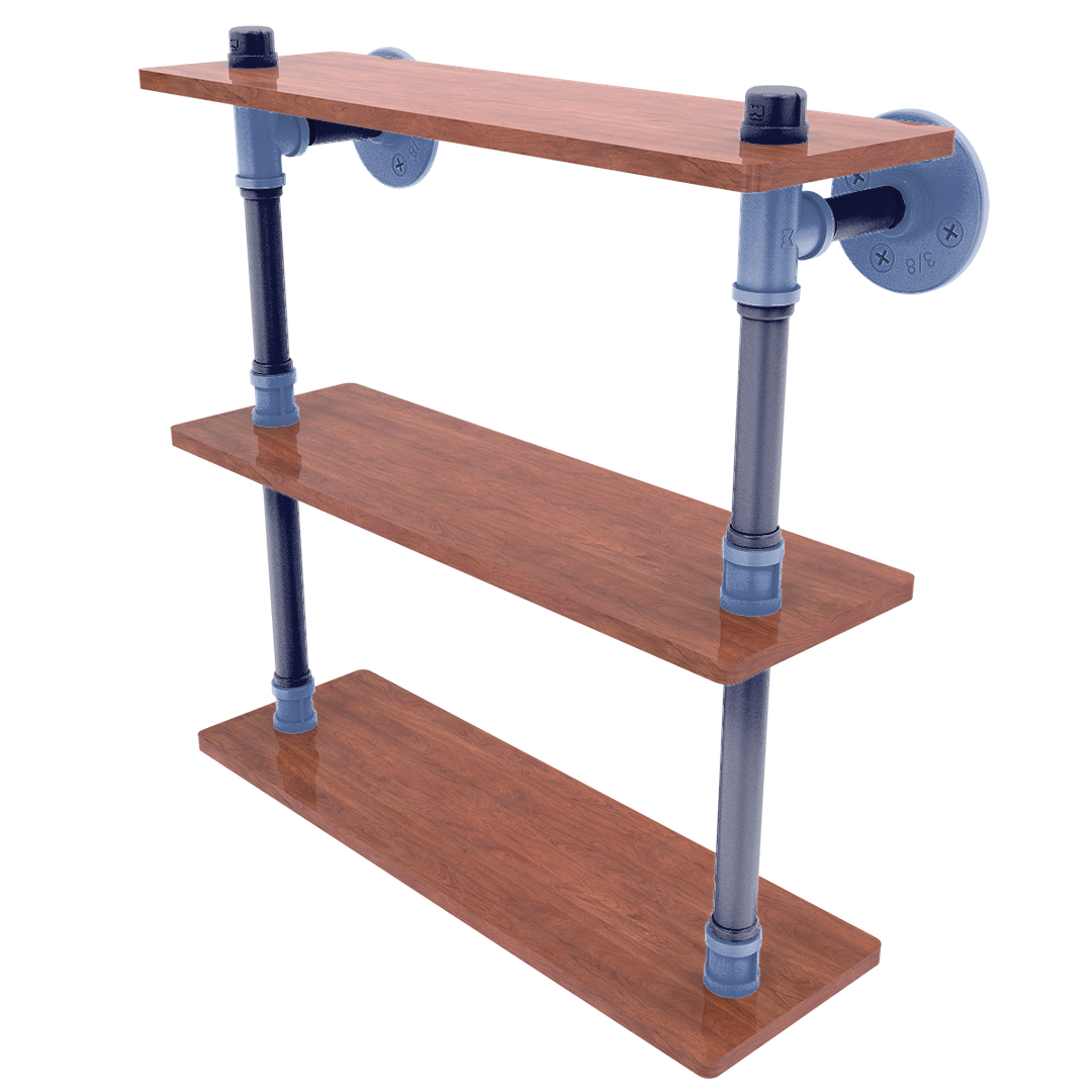 Hardwood Collection Ironwood Triple Shelf Memphis Edition
