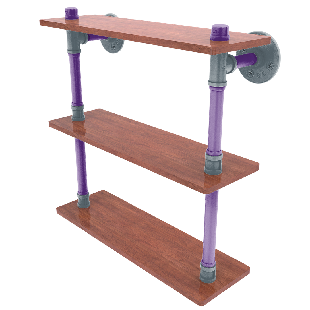 Hardwood Collection Ironwood Triple Shelf Sacramento Edition