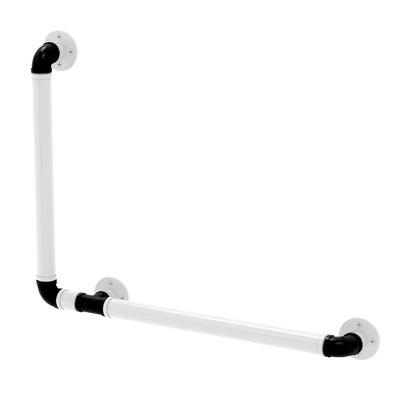 Hardwood Collection 90 Degree Grab Bar Left Hand Brooklyn Edition