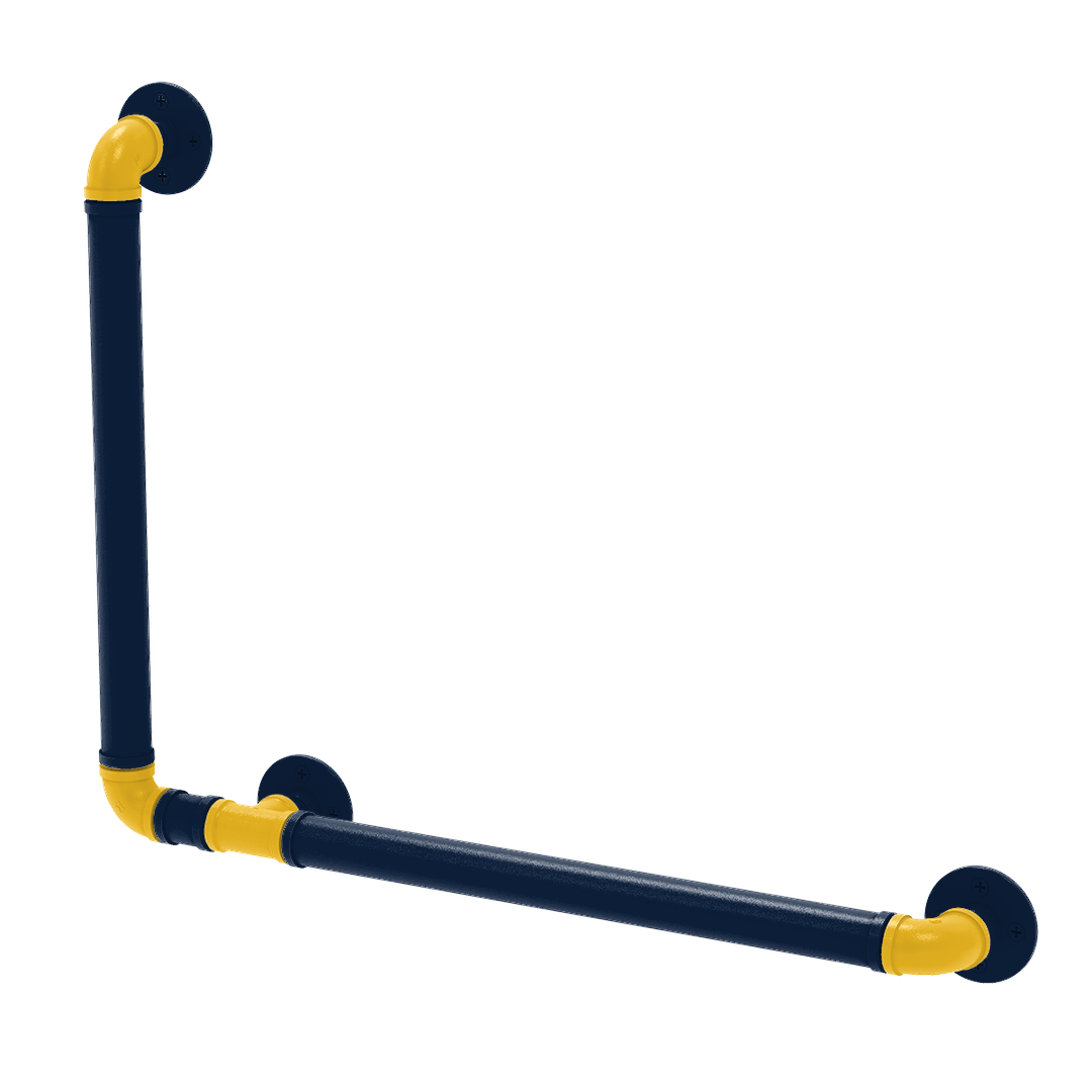 Hardwood Collection 90 Degree Grab Bar Left Hand Denver Edition
