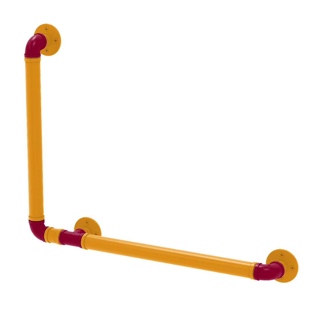 Hardwood Collection 90 Degree Grab Bar Left Hand Miami Edition