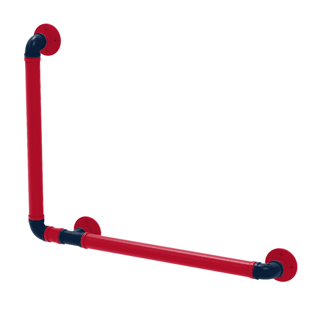 Hardwood Collection 90 Degree Grab Bar Left Hand New Orleans Edition