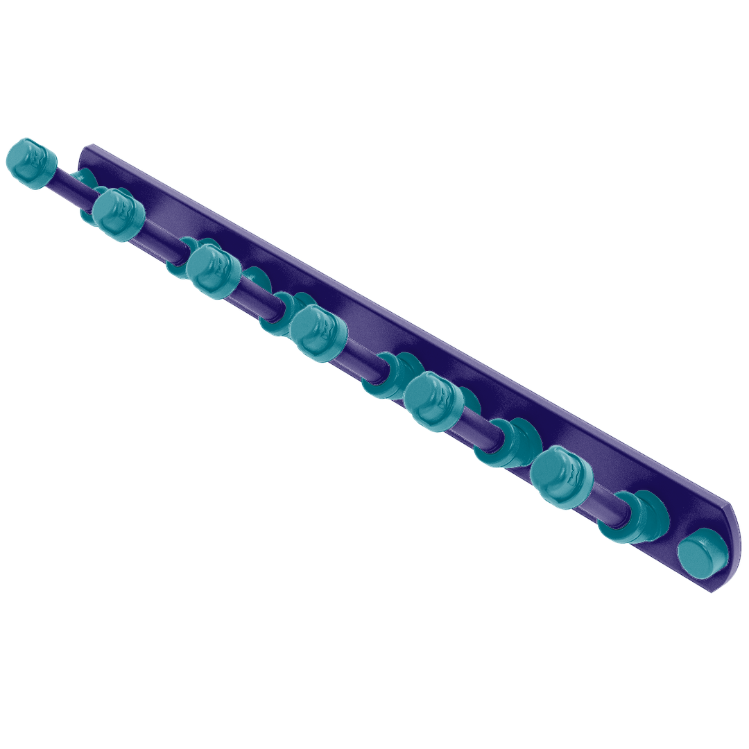 Hardwood Collection 6 Position Tie and Belt Rack Charlotte Edition