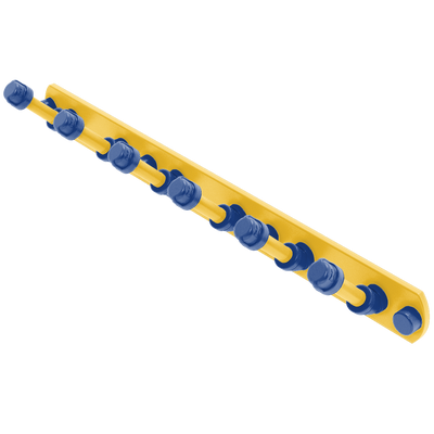 Hardwood Collection 6 Position Tie and Belt Rack Golden State Edition