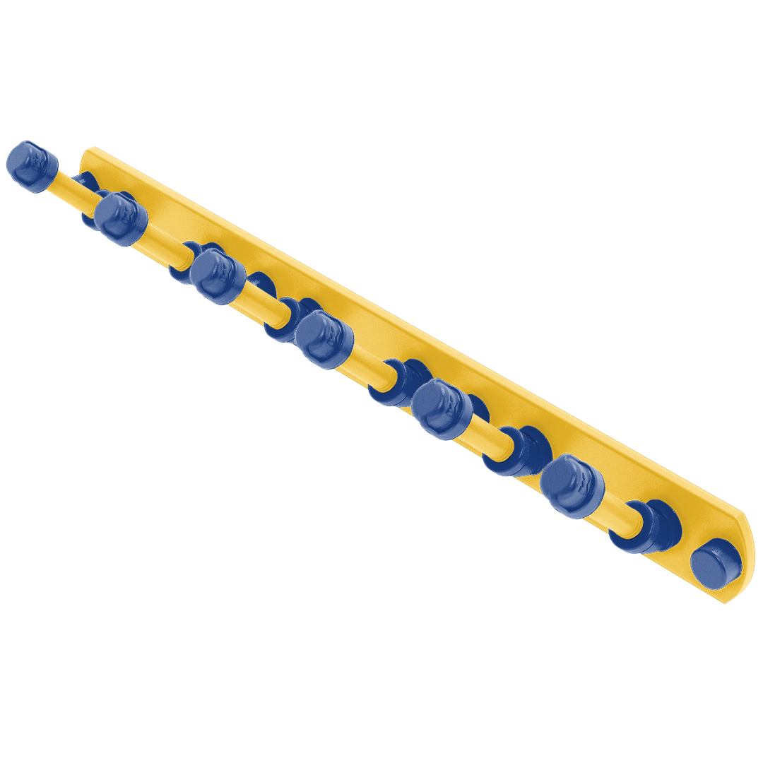Hardwood Collection 6 Position Tie and Belt Rack Golden State Edition