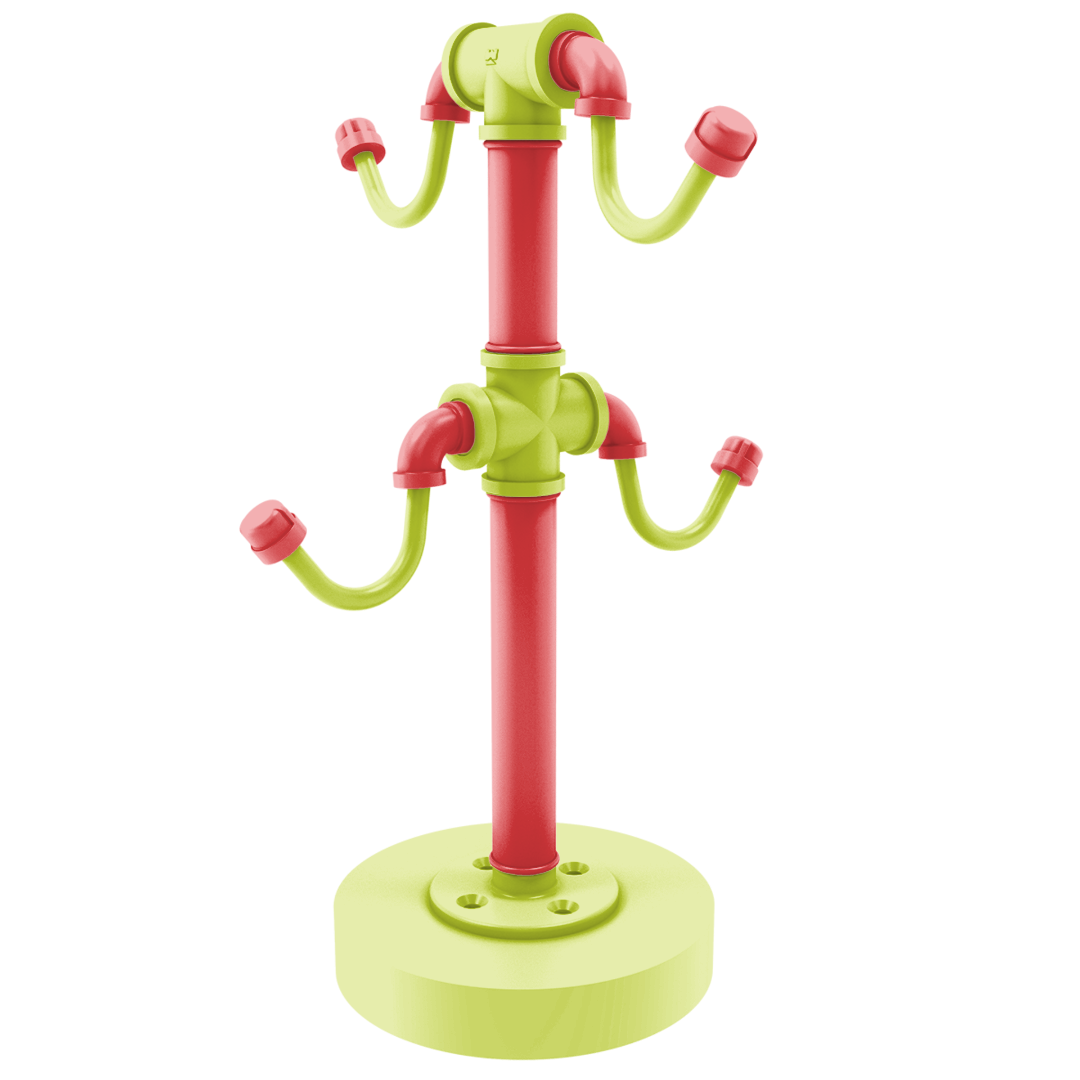 Hardwood Collection Countertop 4 Coffee Mug Holder Atlanta Edition