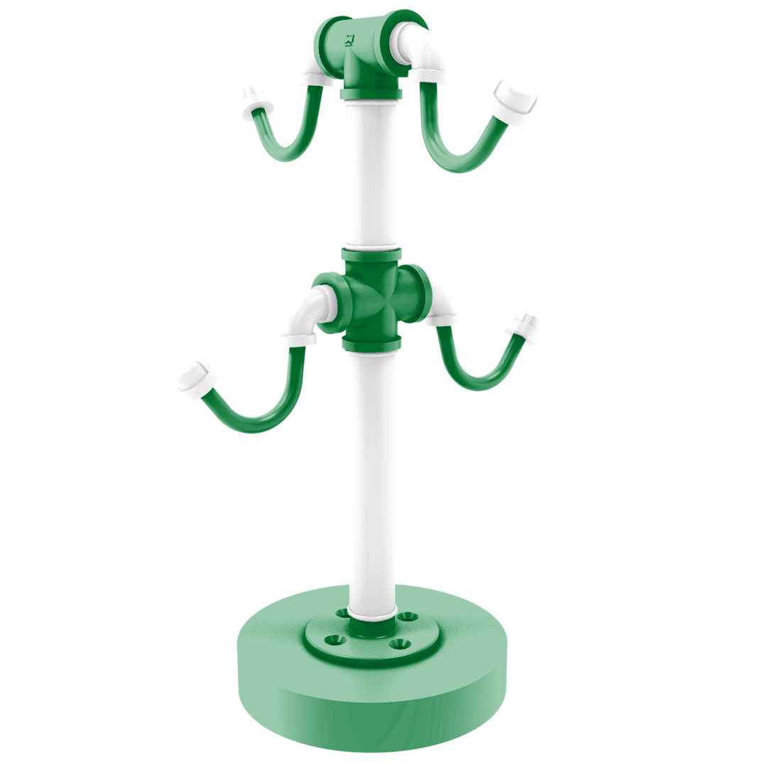 Hardwood Collection Countertop 4 Coffee Mug Holder Boston Edition