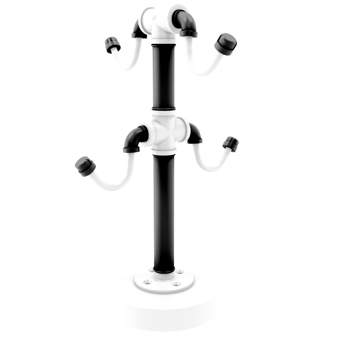 Hardwood Collection Countertop 4 Coffee Mug Holder Brooklyn Edition