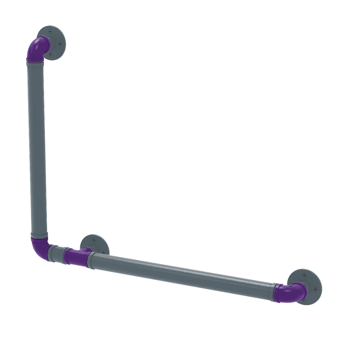 Hardwood Collection 90 Degree Grab Bar Left Hand Sacramento Edition