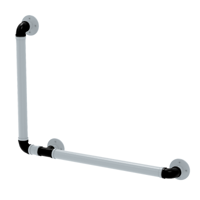 Hardwood Collection 90 Degree Grab Bar Left Hand San Antonio Edition