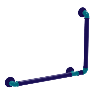 Hardwood Collection 90 Degree Grab Bar Right Hand Charlotte Edition