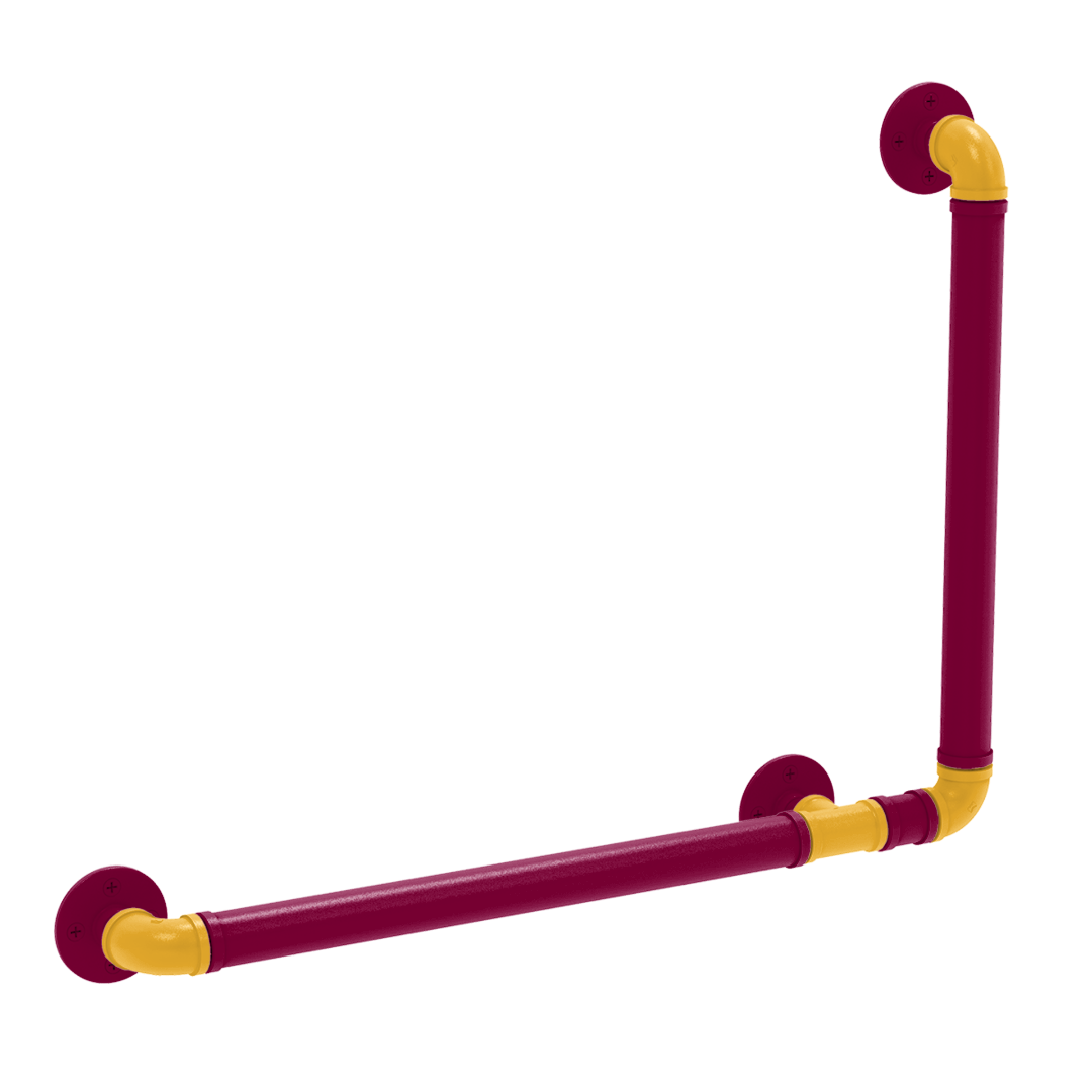 Hardwood Collection 90 Degree Grab Bar Right Hand Cleveland Edition
