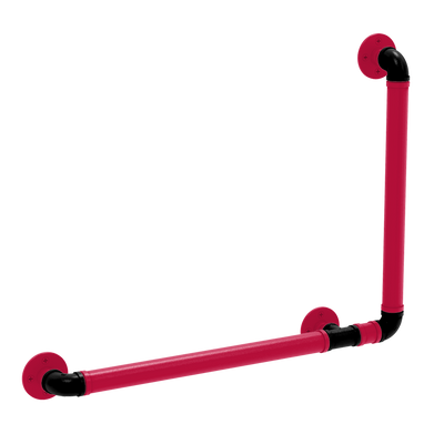 Hardwood Collection 90 Degree Grab Bar Right Hand Houston Edition
