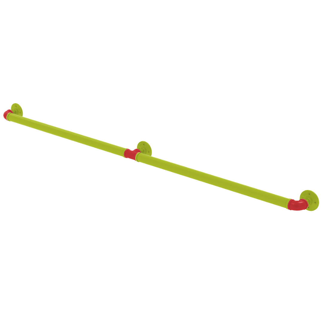 Hardwood Collection Extended 3 Post Grab Bar Atlanta Edition