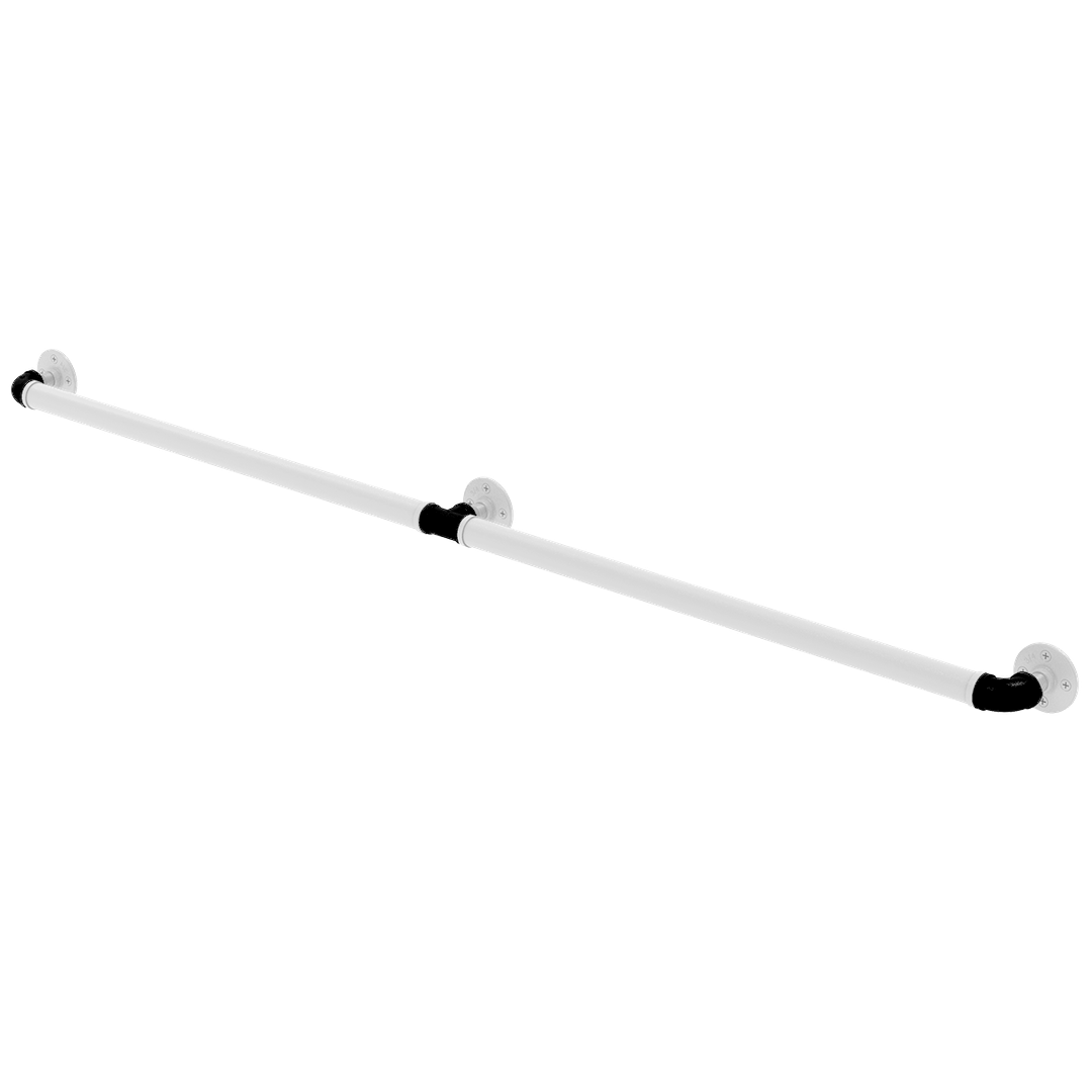 Hardwood Collection Extended 3 Post Grab Bar Brooklyn Edition