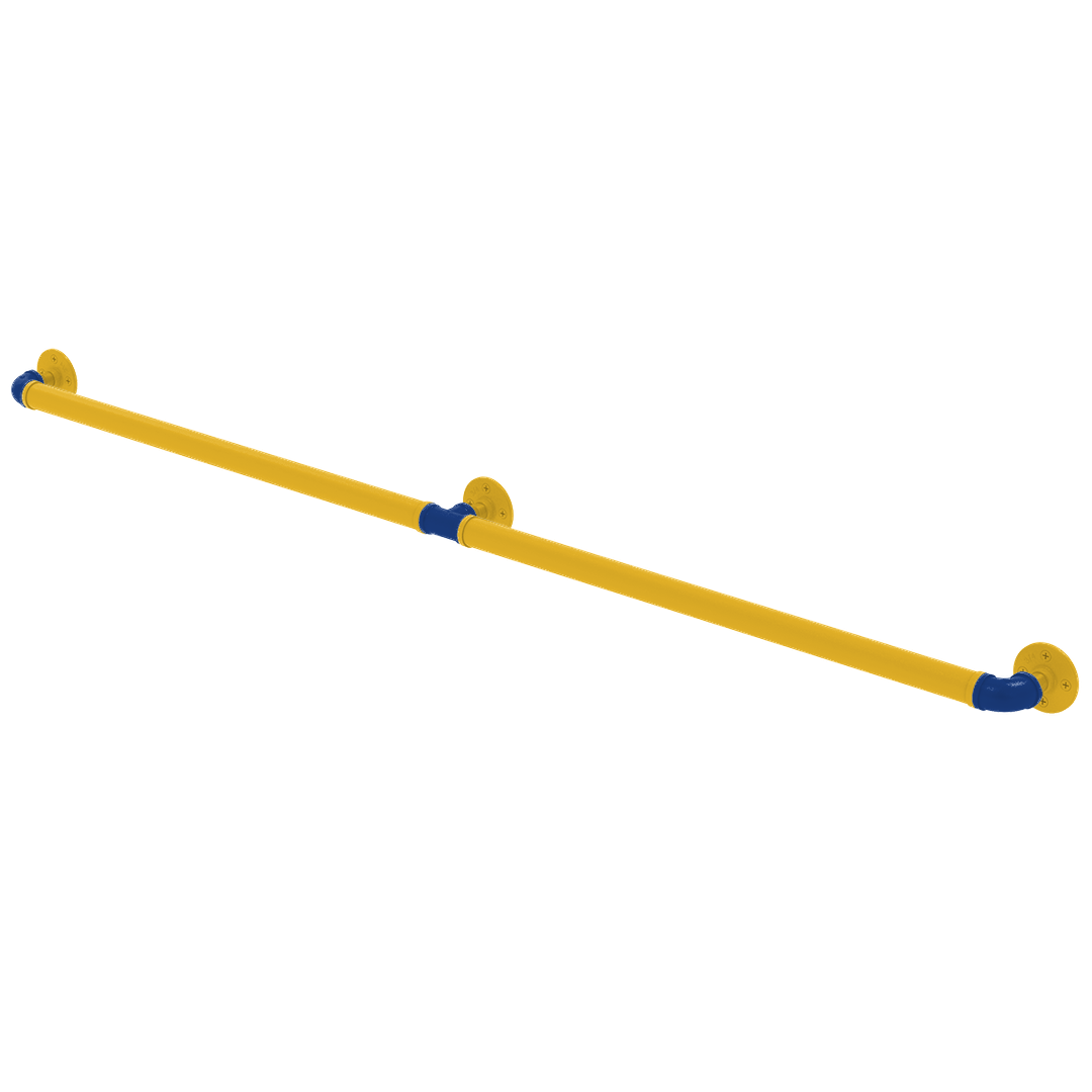 Hardwood Collection Extended 3 Post Grab Bar Golden State Edition