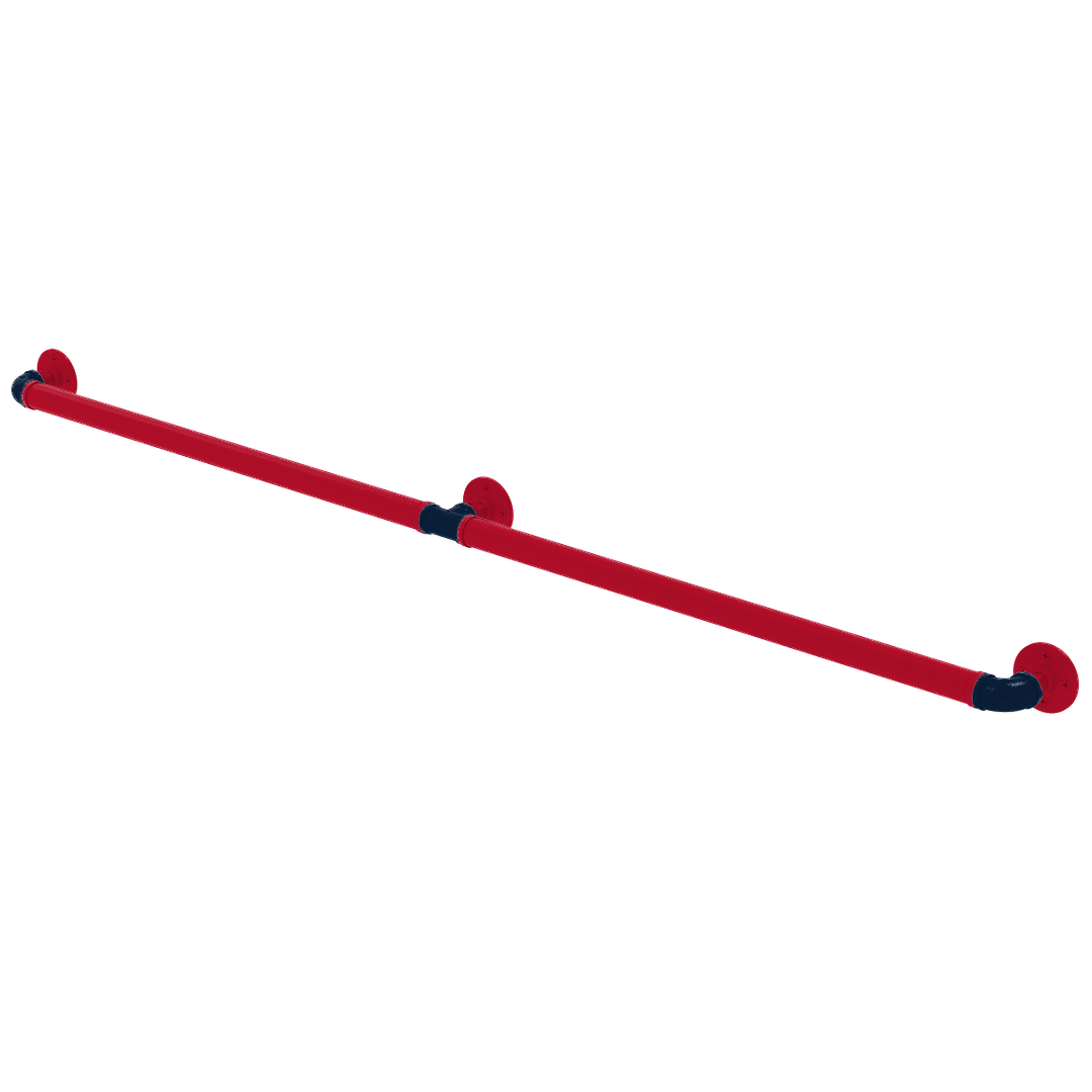 Hardwood Collection Extended 3 Post Grab Bar New Orleans Edition