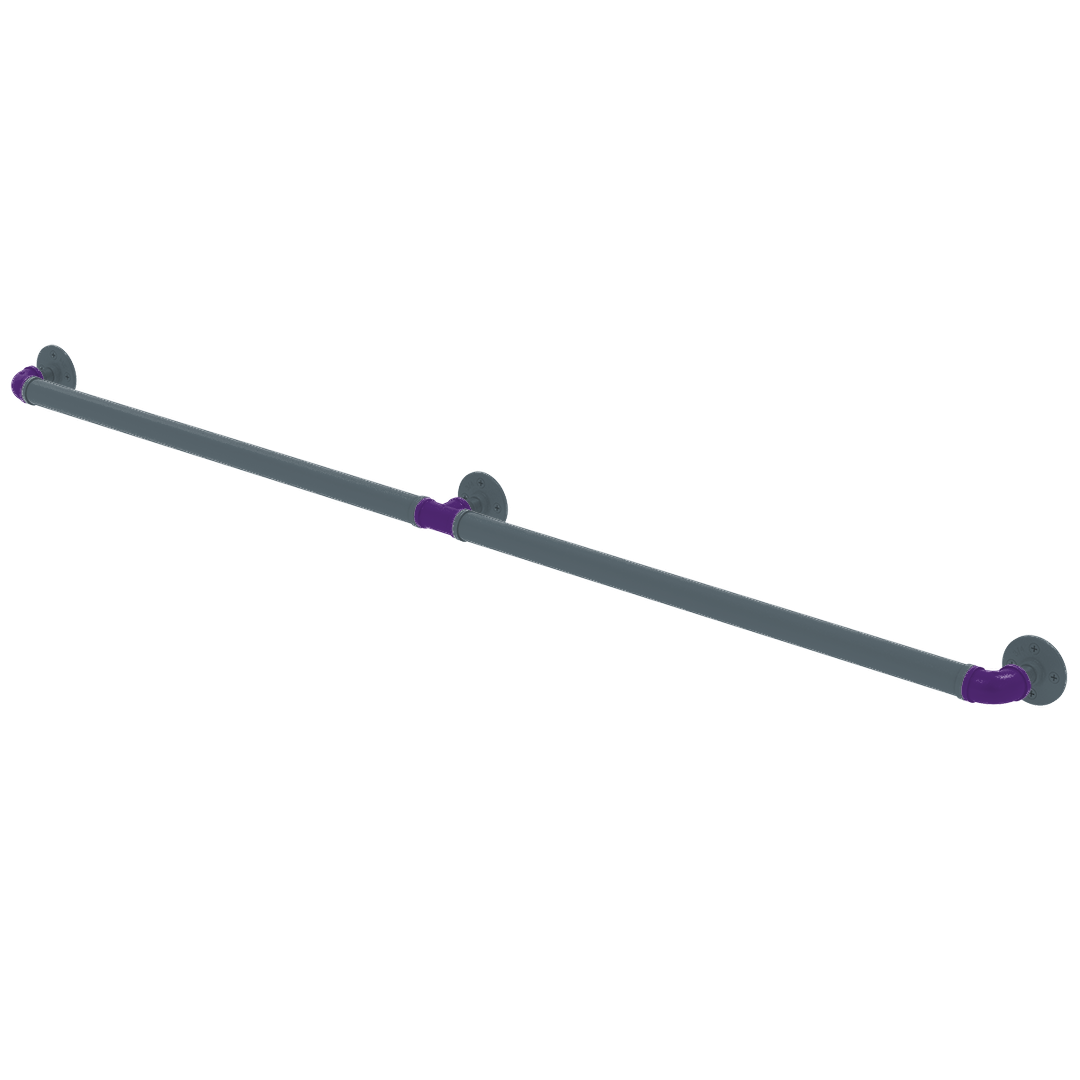 Hardwood Collection Extended 3 Post Grab Bar Sacramento Edition