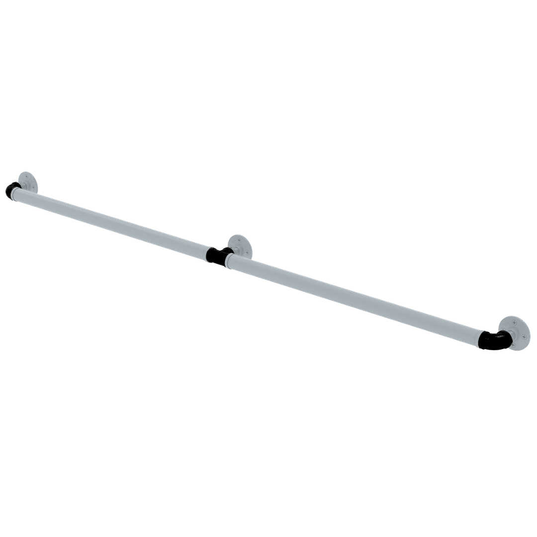 Hardwood Collection Extended 3 Post Grab Bar San Antonio Edition