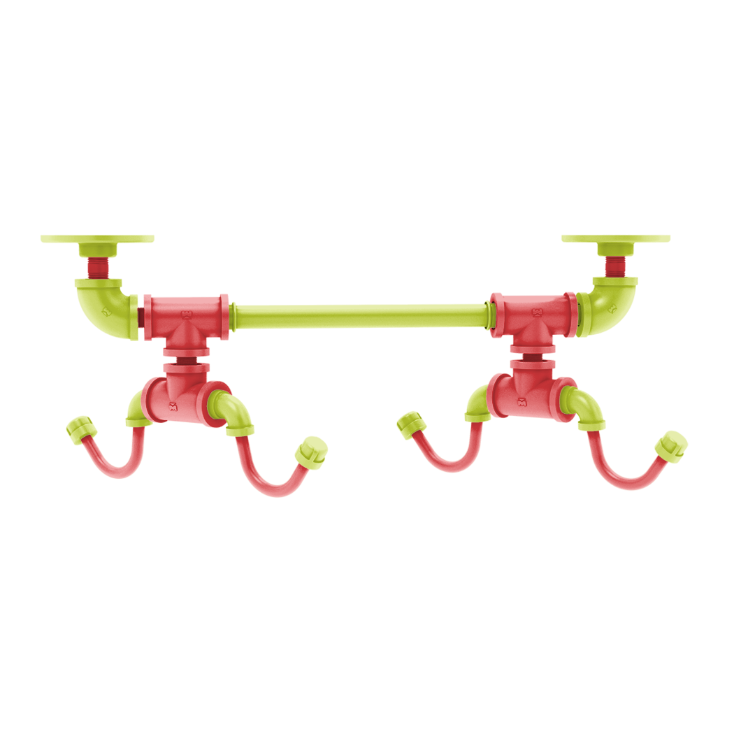 Hardwood Collection Under Cabinet 4 Coffee Mug Rack Atlanta Edition