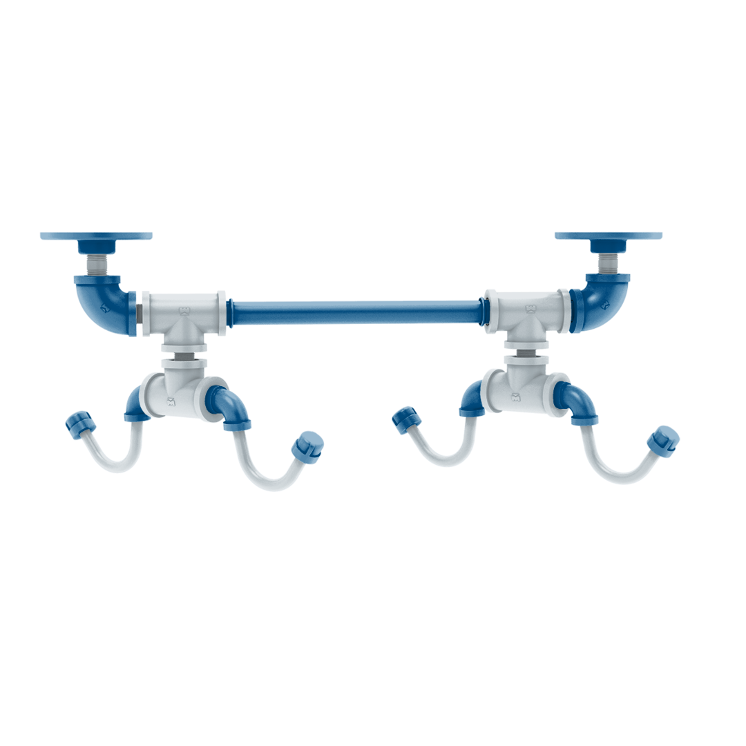 Hardwood Collection Under Cabinet 4 Coffee Mug Rack Dallas Edition