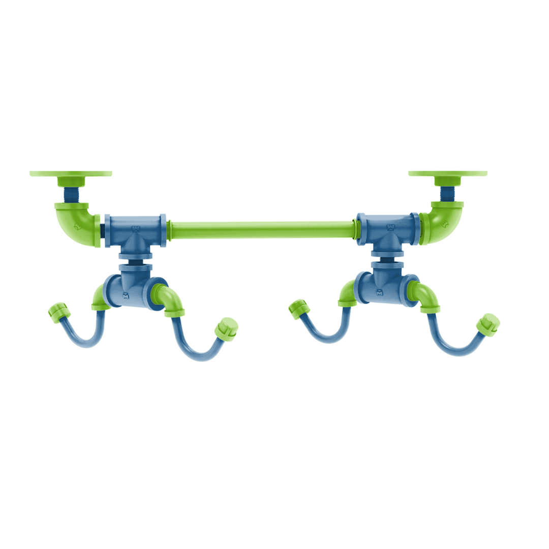 Hardwood Collection Under Cabinet 4 Coffee Mug Rack Minnesota Edition