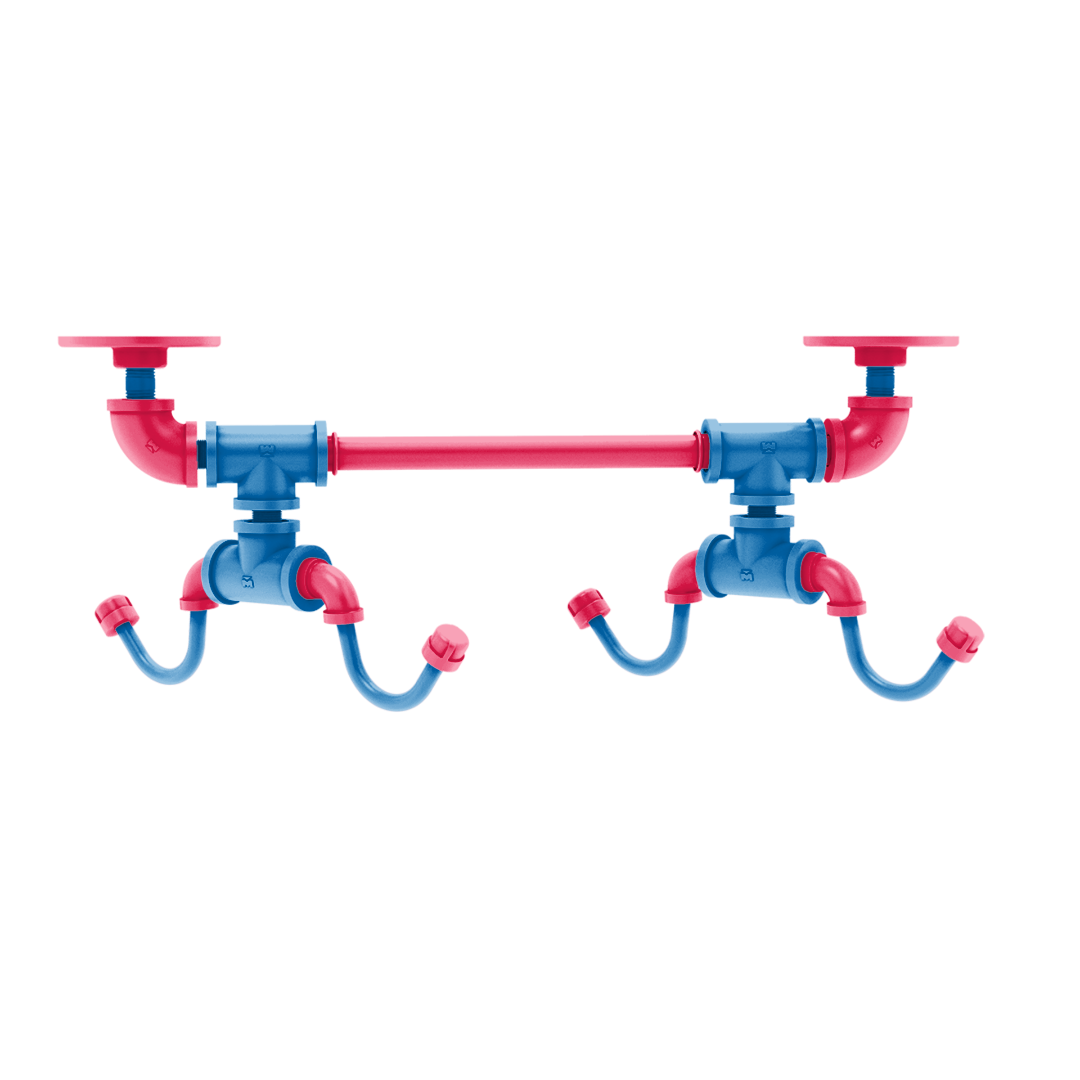 Hardwood Collection Under Cabinet 4 Coffee Mug Rack Philadelphia Edition