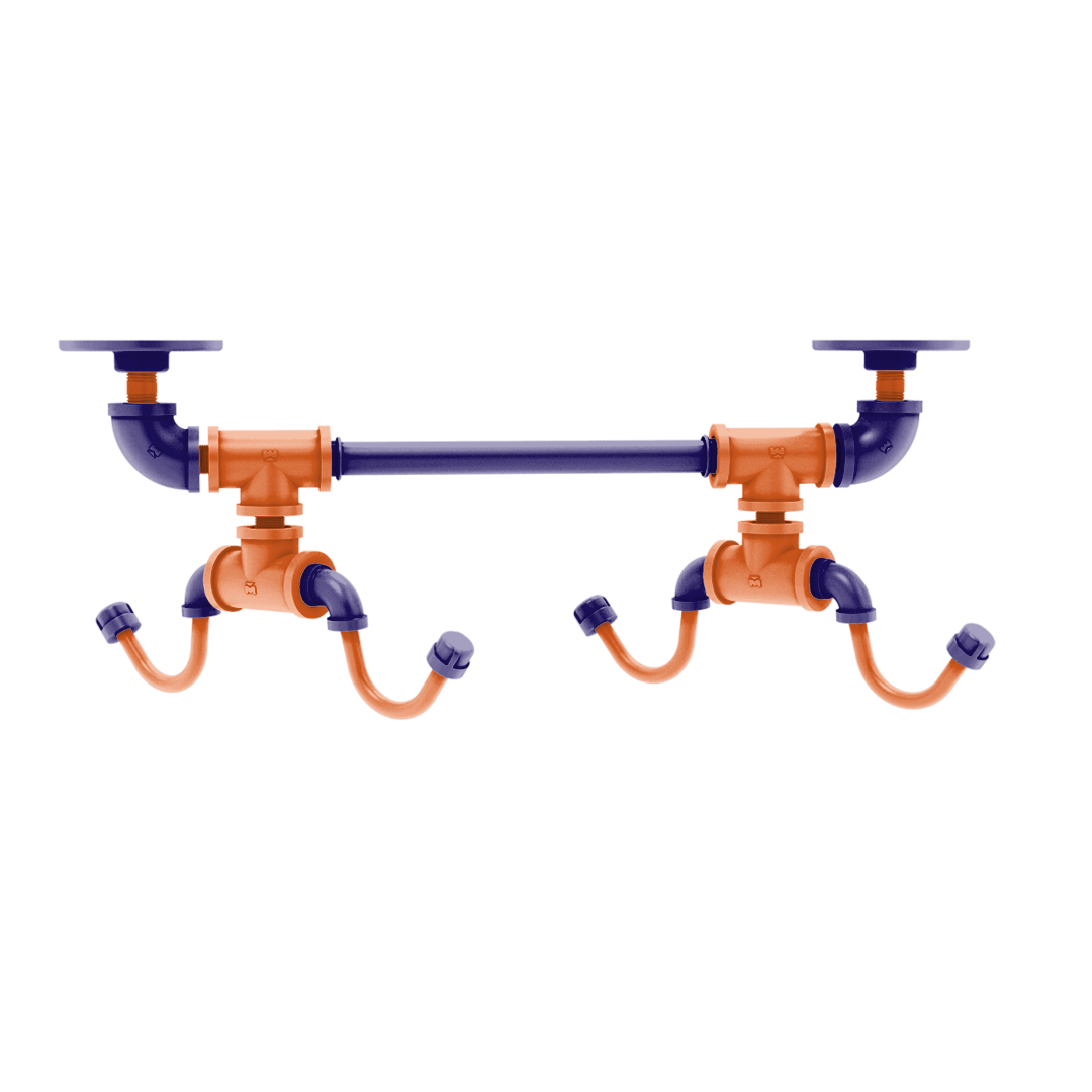 Hardwood Collection Under Cabinet 4 Coffee Mug Rack Phoenix Edition