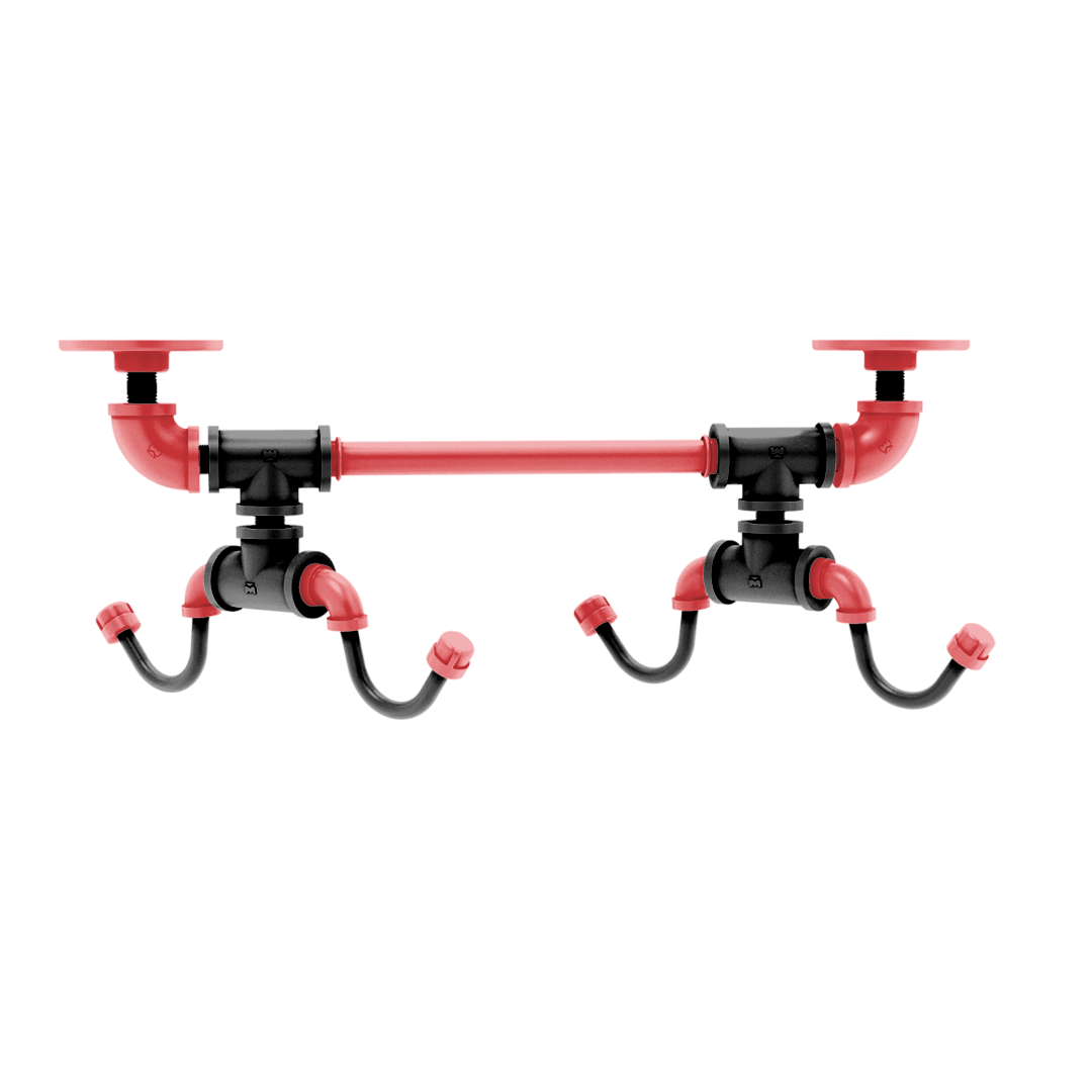 Hardwood Collection Under Cabinet 4 Coffee Mug Rack Portland Edition