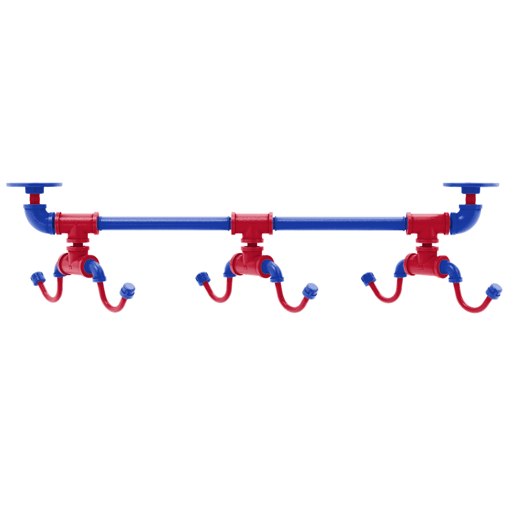 Hardwood Collection Under Cabinet 6 Coffee Mug Rack Detroit Edition