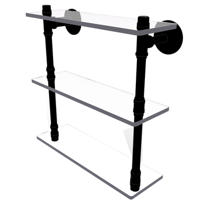 Hardwood Collection Triple Glass Shelf Brooklyn Edition