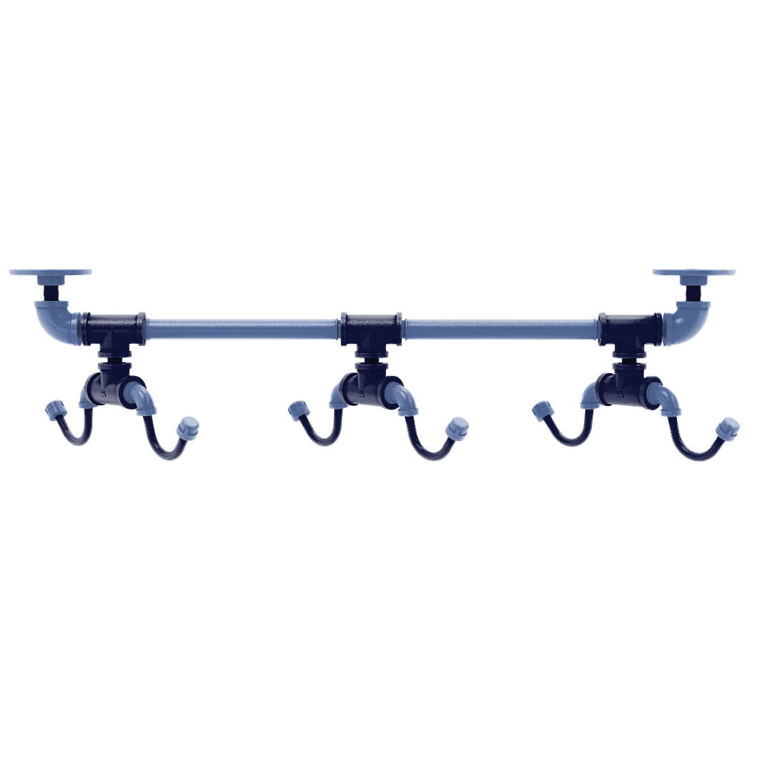 Hardwood Collection Under Cabinet 6 Coffee Mug Rack Memphis Edition