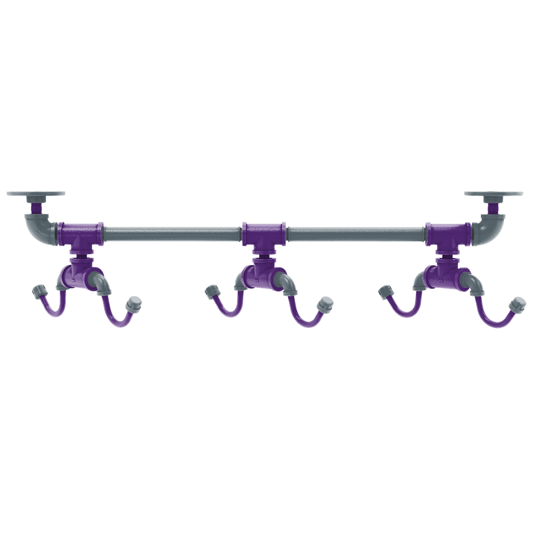 Hardwood Collection Under Cabinet 6 Coffee Mug Rack Sacramento Edition