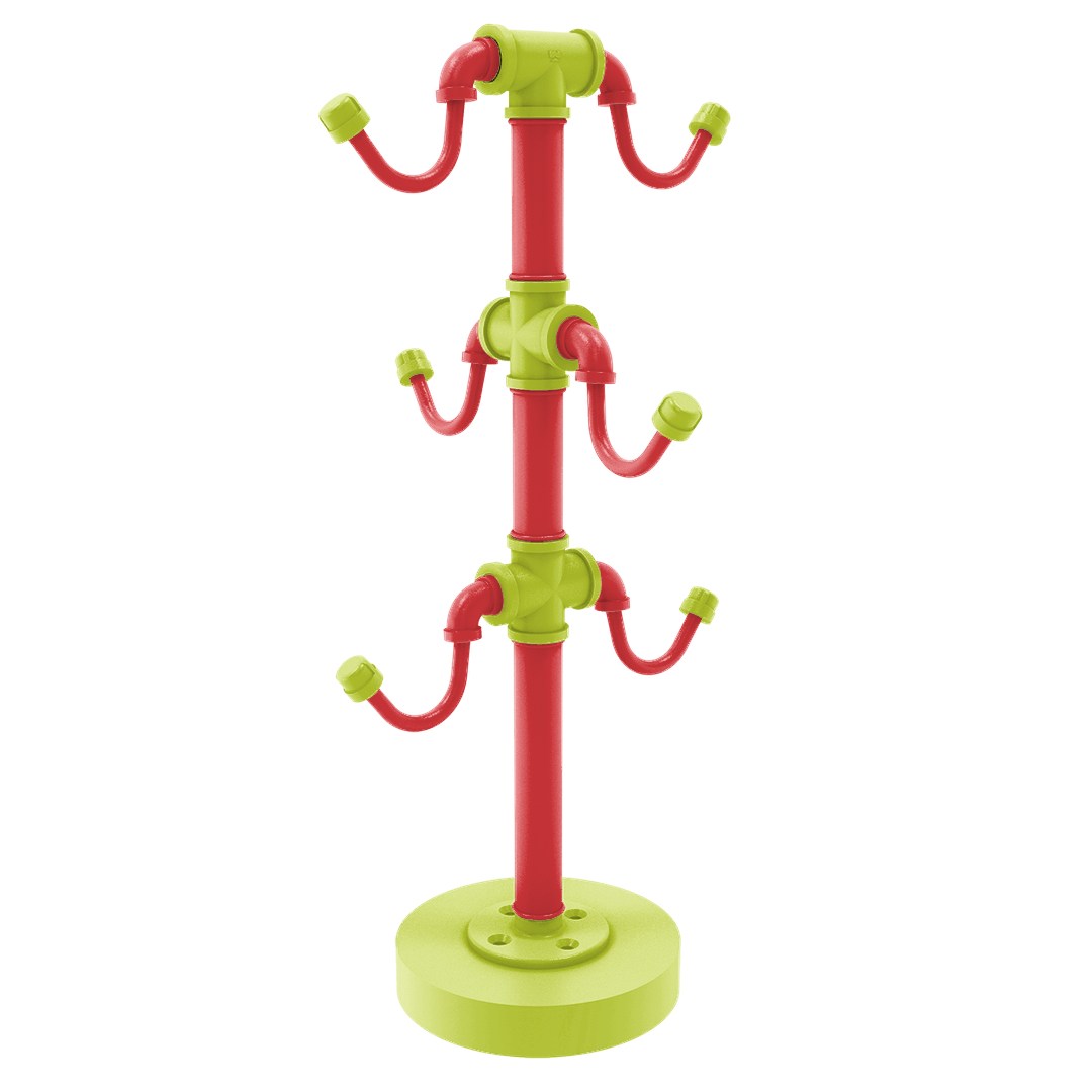 Hardwood Collection Countertop 6 Coffee Mug Holder Atlanta Edition