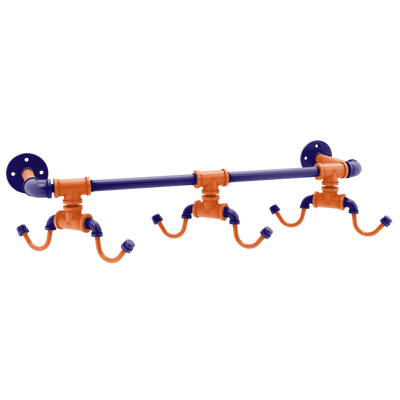 Hardwood Collection Wall Mounted 6 Coffee Mug Rack Phoenix Edition
