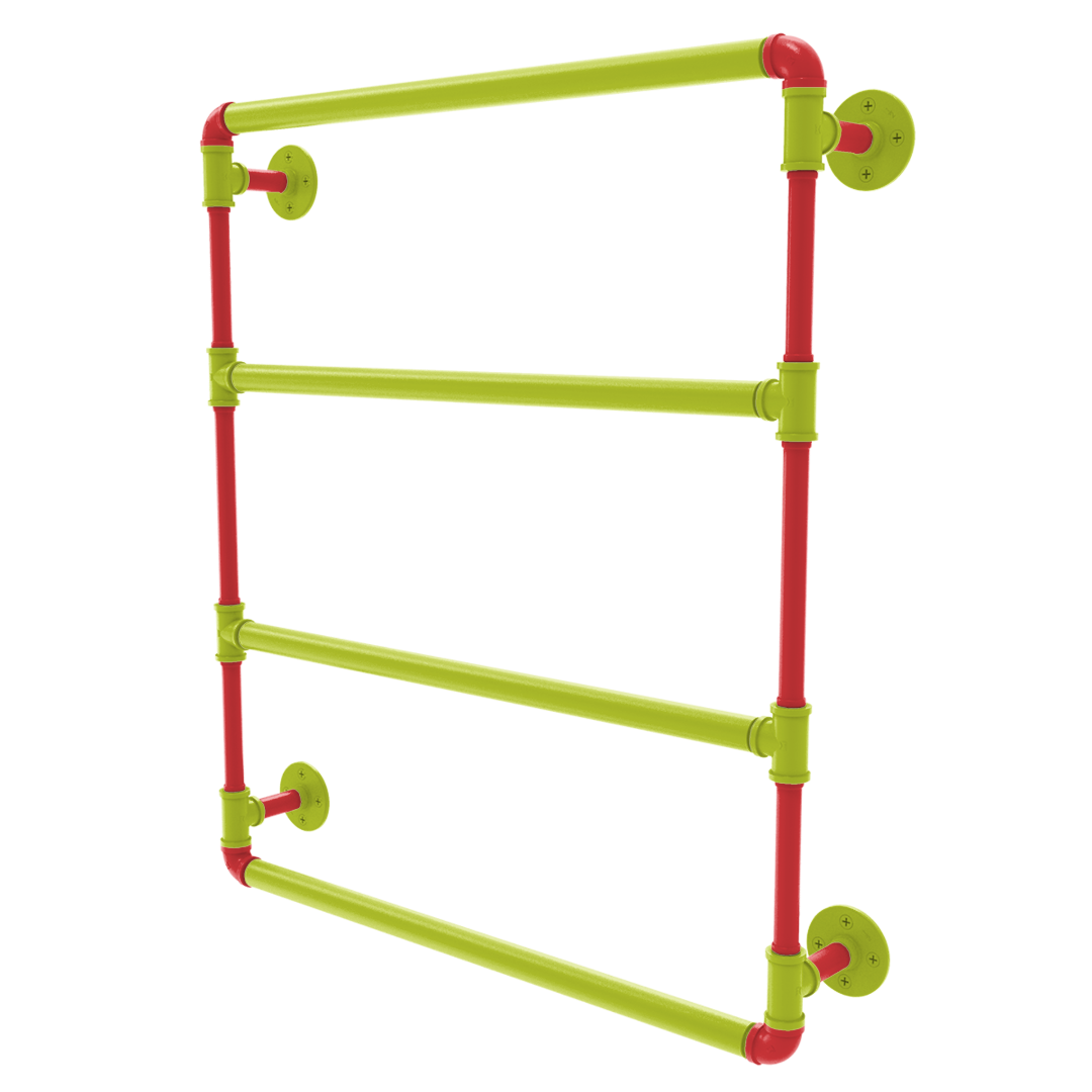 Hardwood Collection Wall Mounted Ladder Towel Bar Atlanta Edition