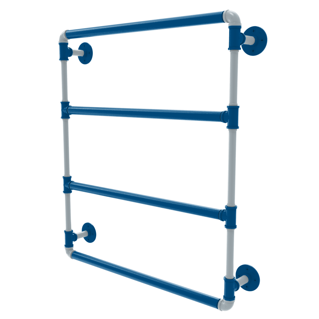 Hardwood Collection Wall Mounted Ladder Towel Bar Dallas Edition