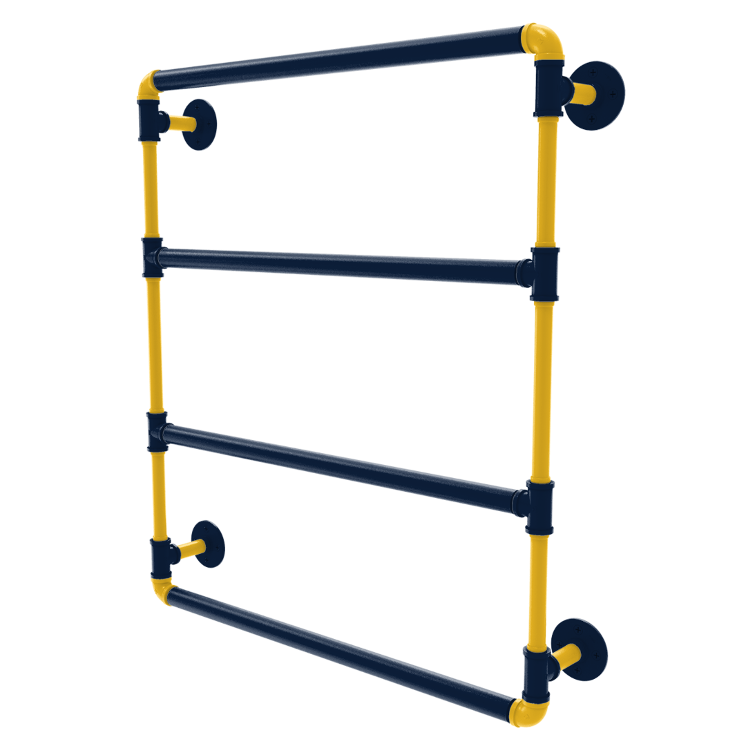 Hardwood Collection Wall Mounted Ladder Towel Bar Denver Edition