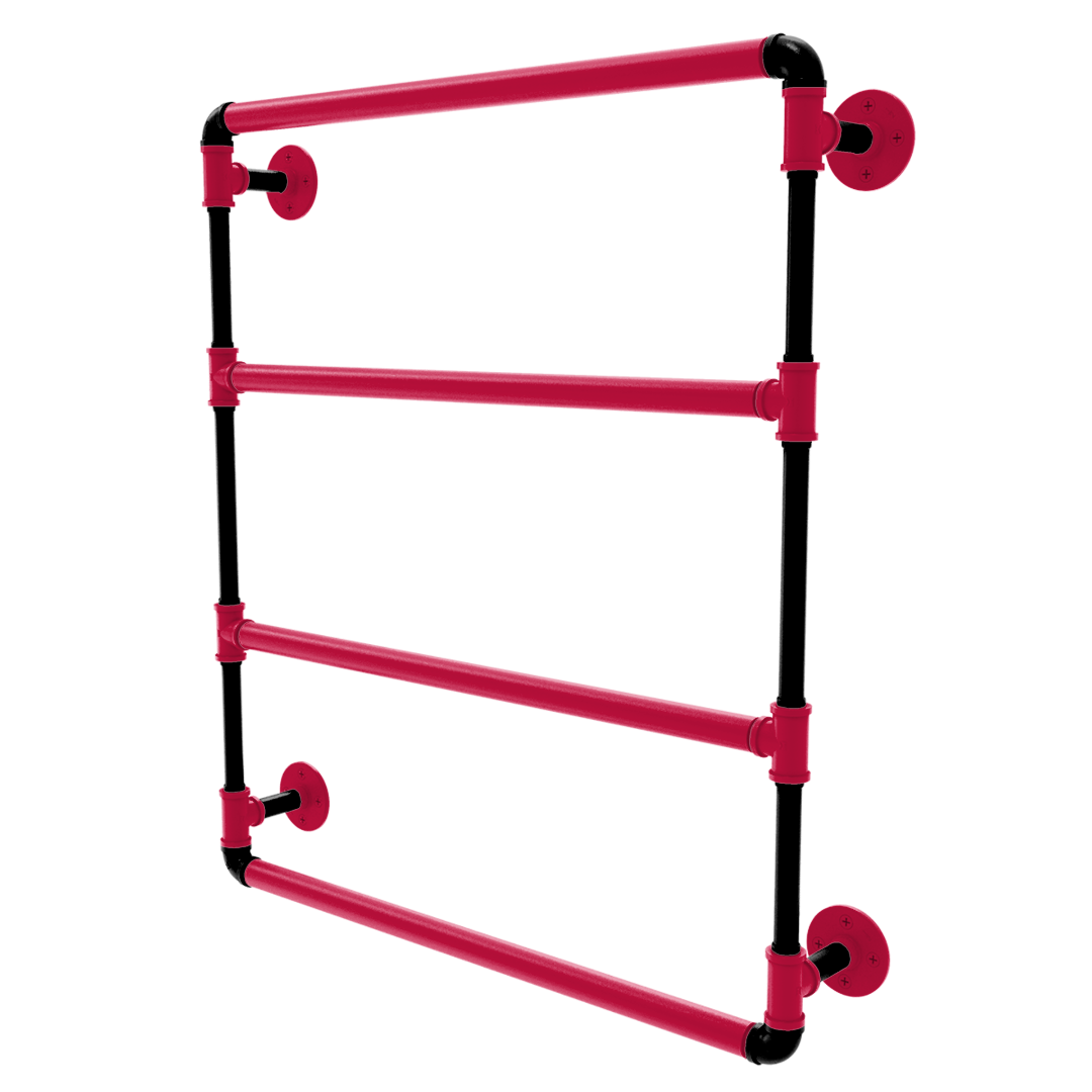 Hardwood Collection Wall Mounted Ladder Towel Bar Houston Edition