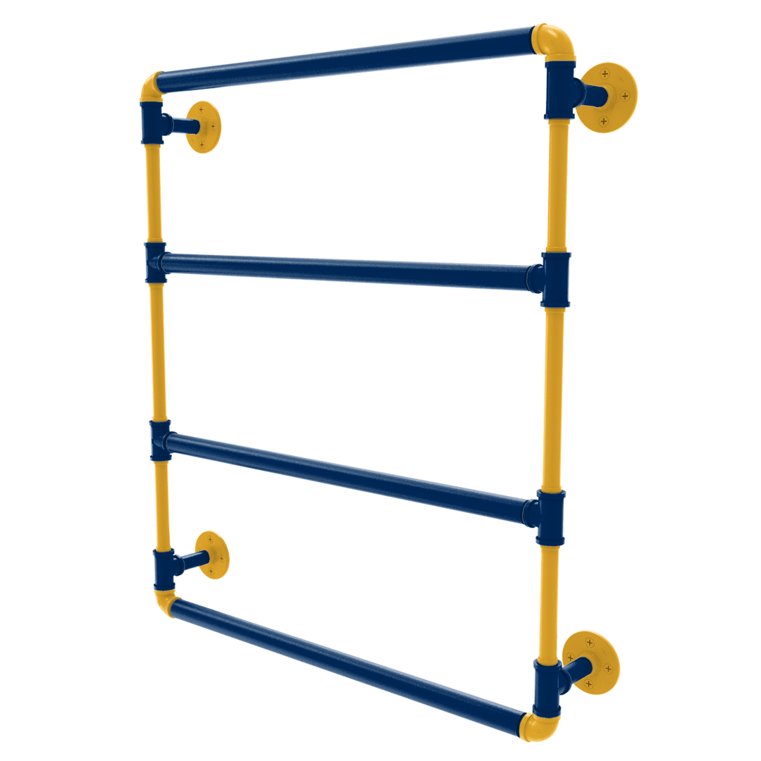 Hardwood Collection Wall Mounted Ladder Towel Bar Indiana Edition