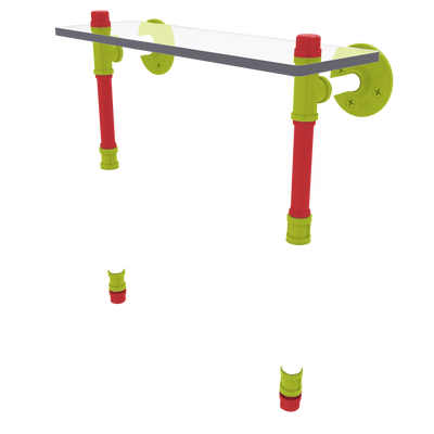 Hardwood Collection Triple Glass Shelf Atlanta Edition