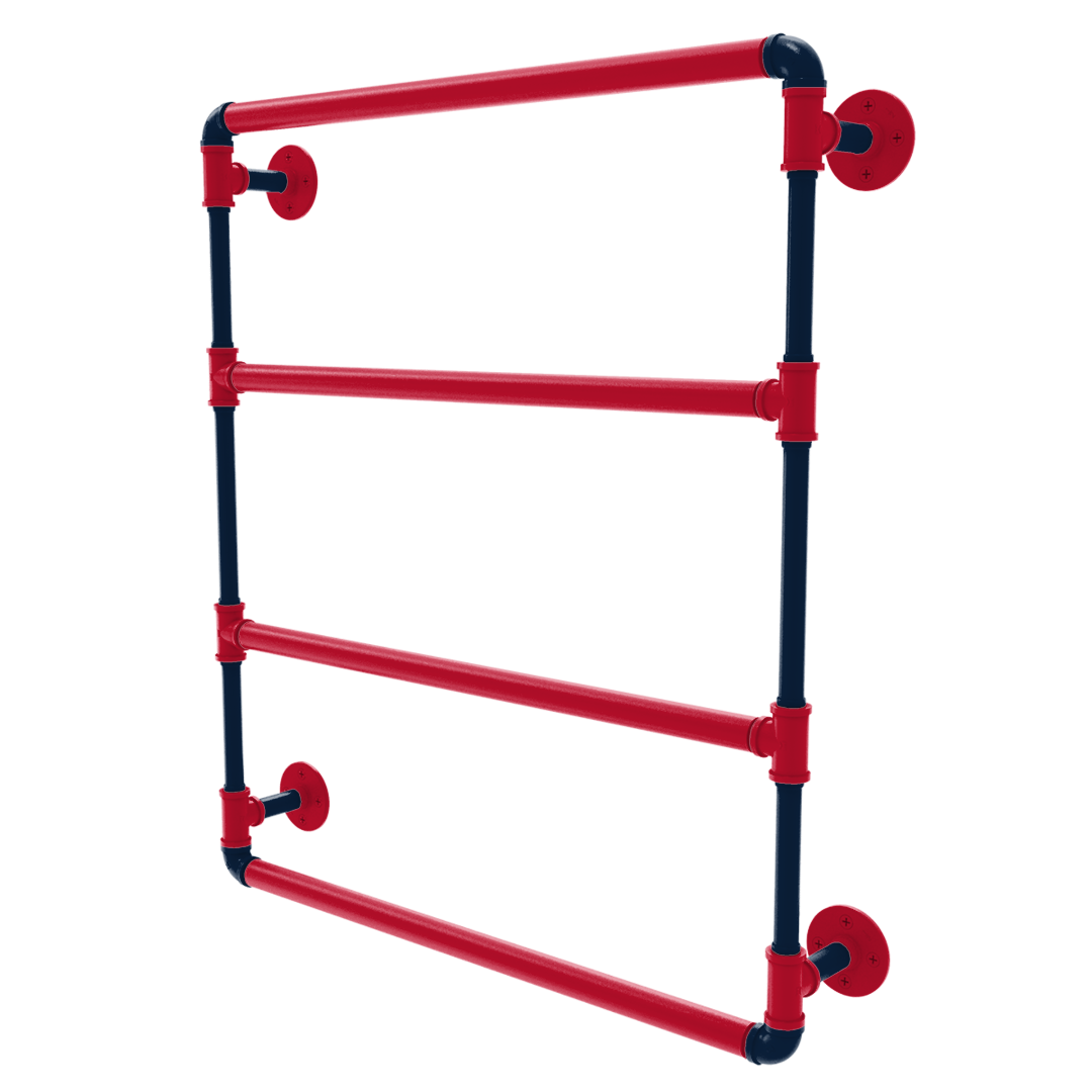 Hardwood Collection Wall Mounted Ladder Towel Bar New Orleans Edition