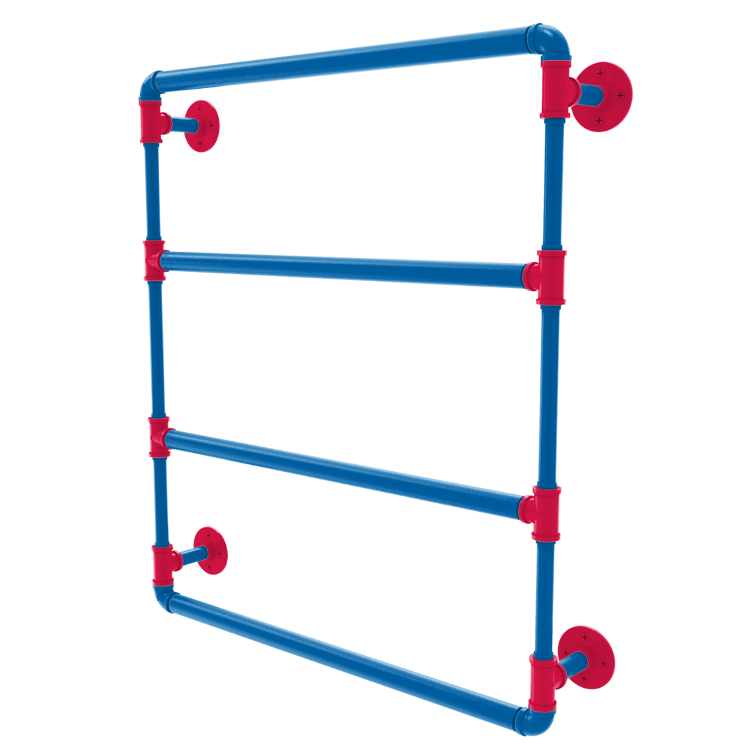 Hardwood Collection Wall Mounted Ladder Towel Bar Philadelphia Edition