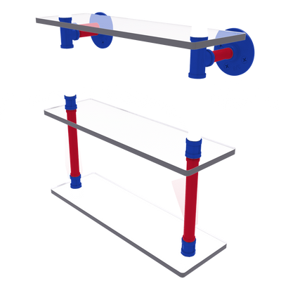 Hardwood Collection Triple Glass Shelf Detroit Edition