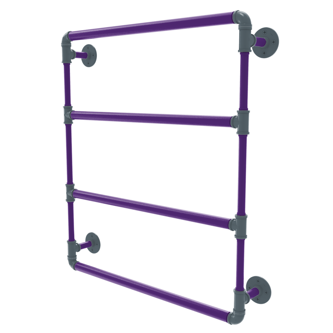 Hardwood Collection Wall Mounted Ladder Towel Bar Sacramento Edition