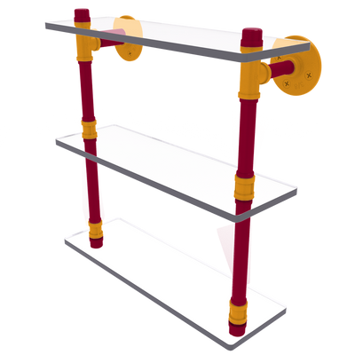 Hardwood Collection Triple Glass Shelf Miami Edition