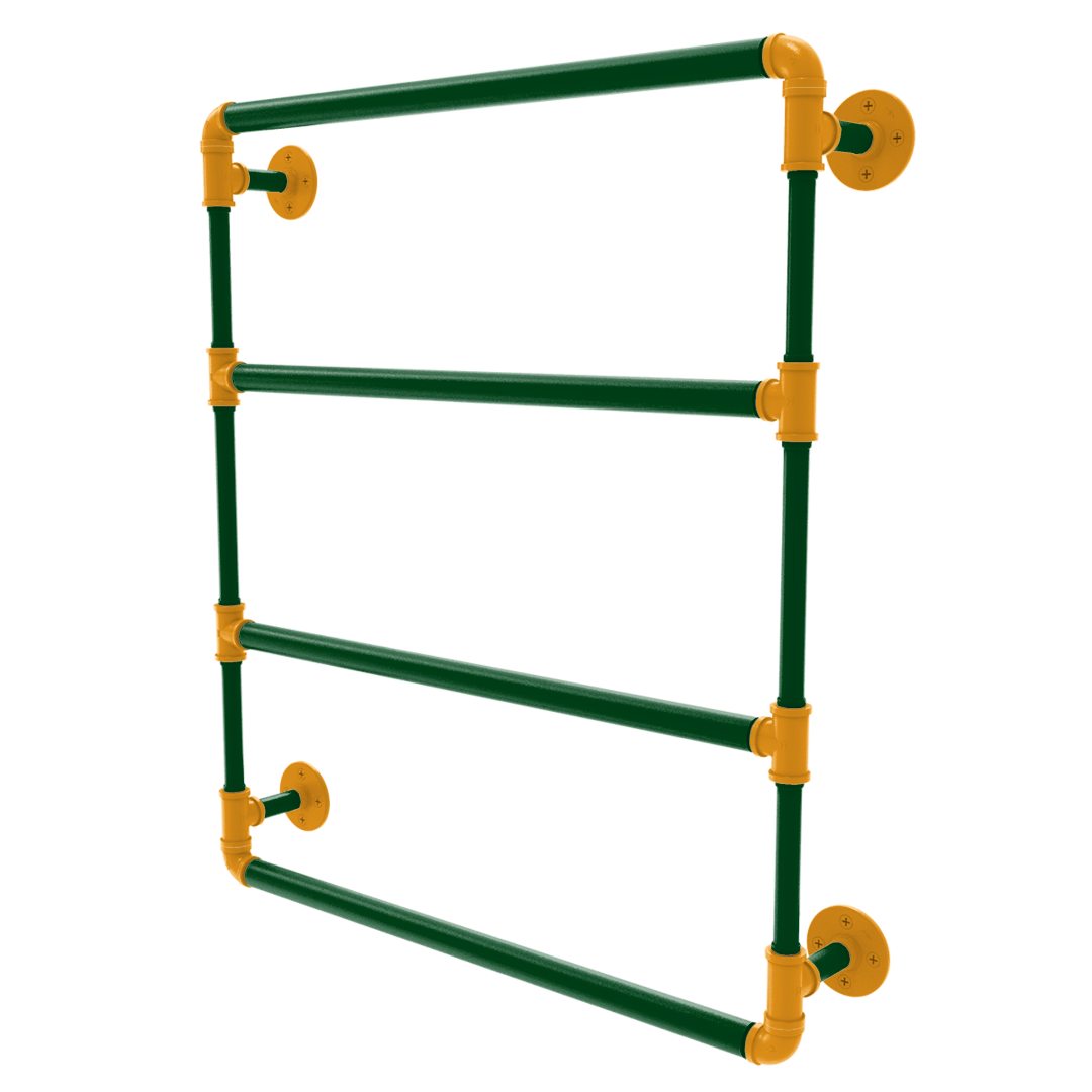 Hardwood Collection Wall Mounted Ladder Towel Bar Utah Edition